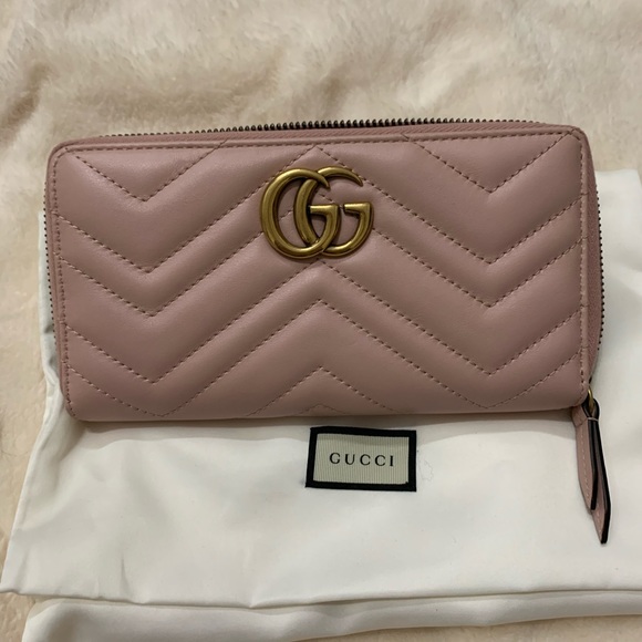 Gucci Handbags - Gucci GG Marmont zip around wallet